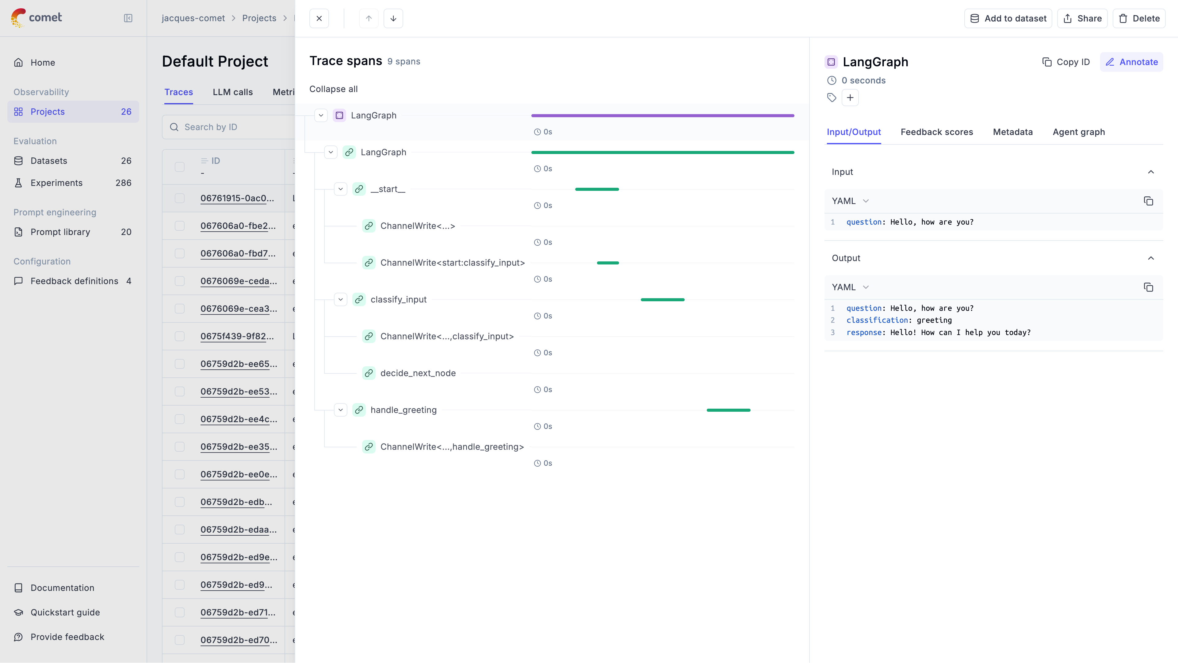 Log agents | Opik Documentation