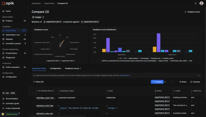 Dark mode interface showing improved styling and visual consistency across UI components