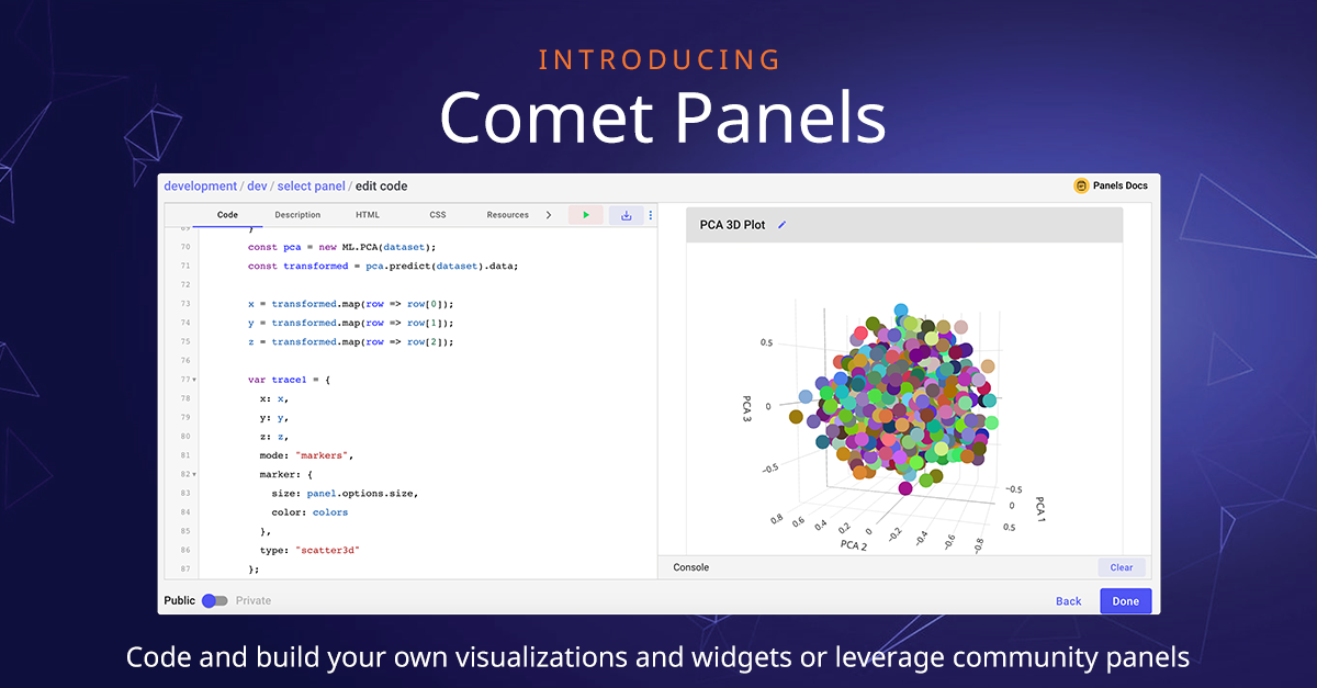 Comet Panels | Comet ML