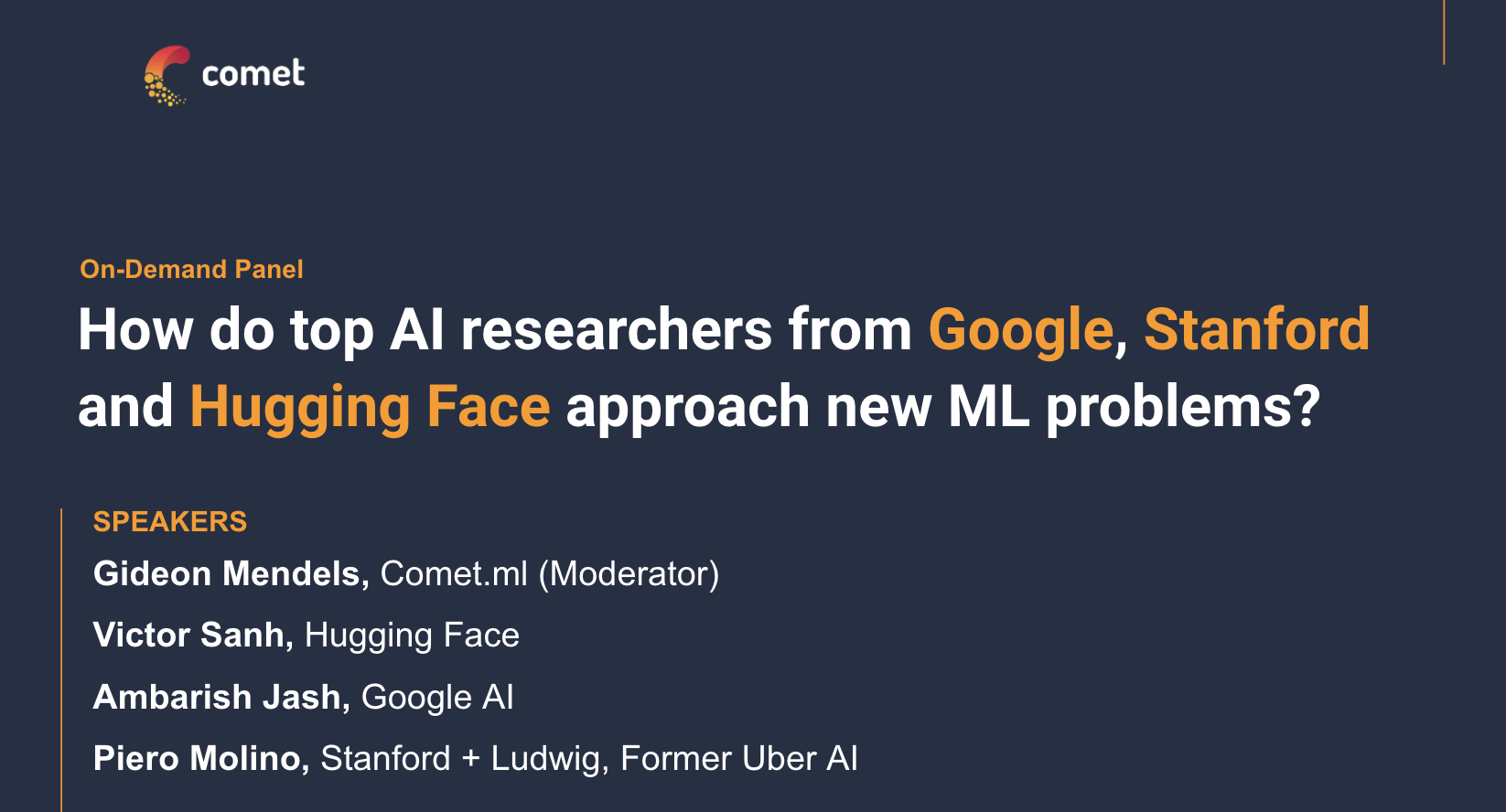 how Google, standford and hugging face approach new ML problems