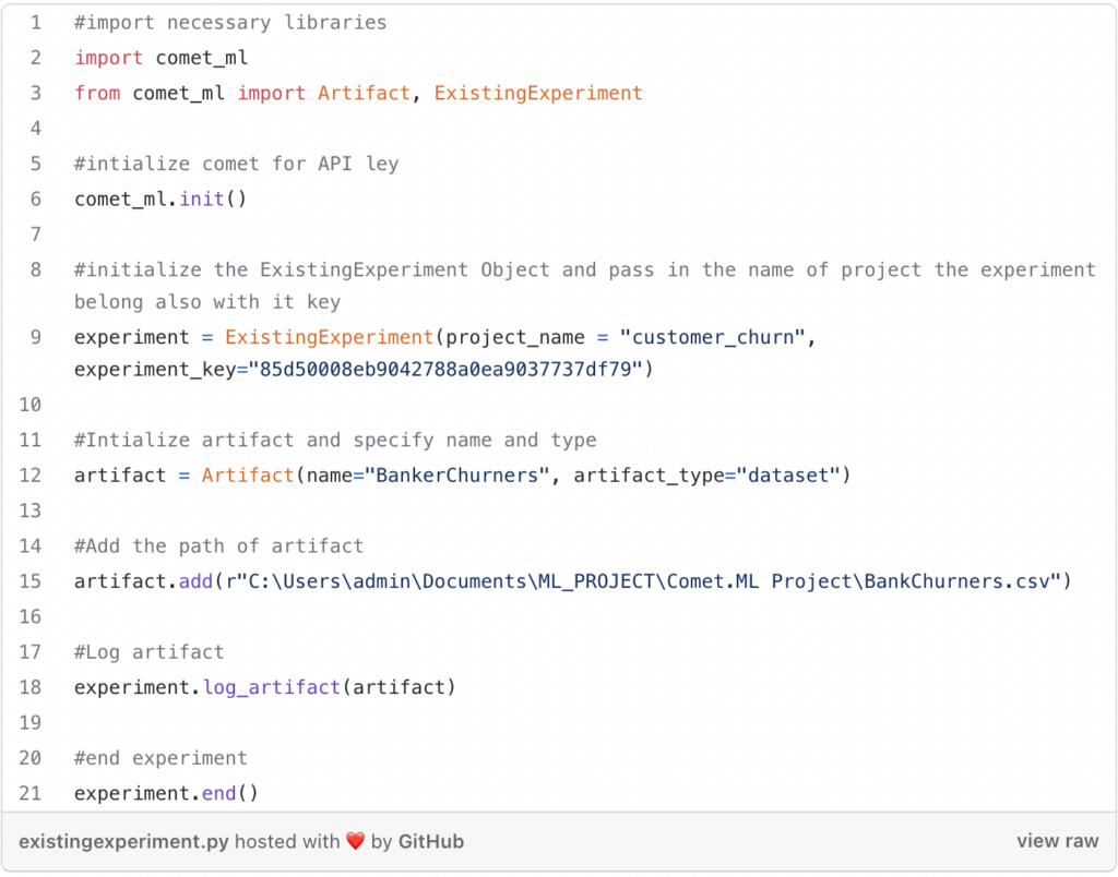 Introduction to Artifacts In Comet - Comet