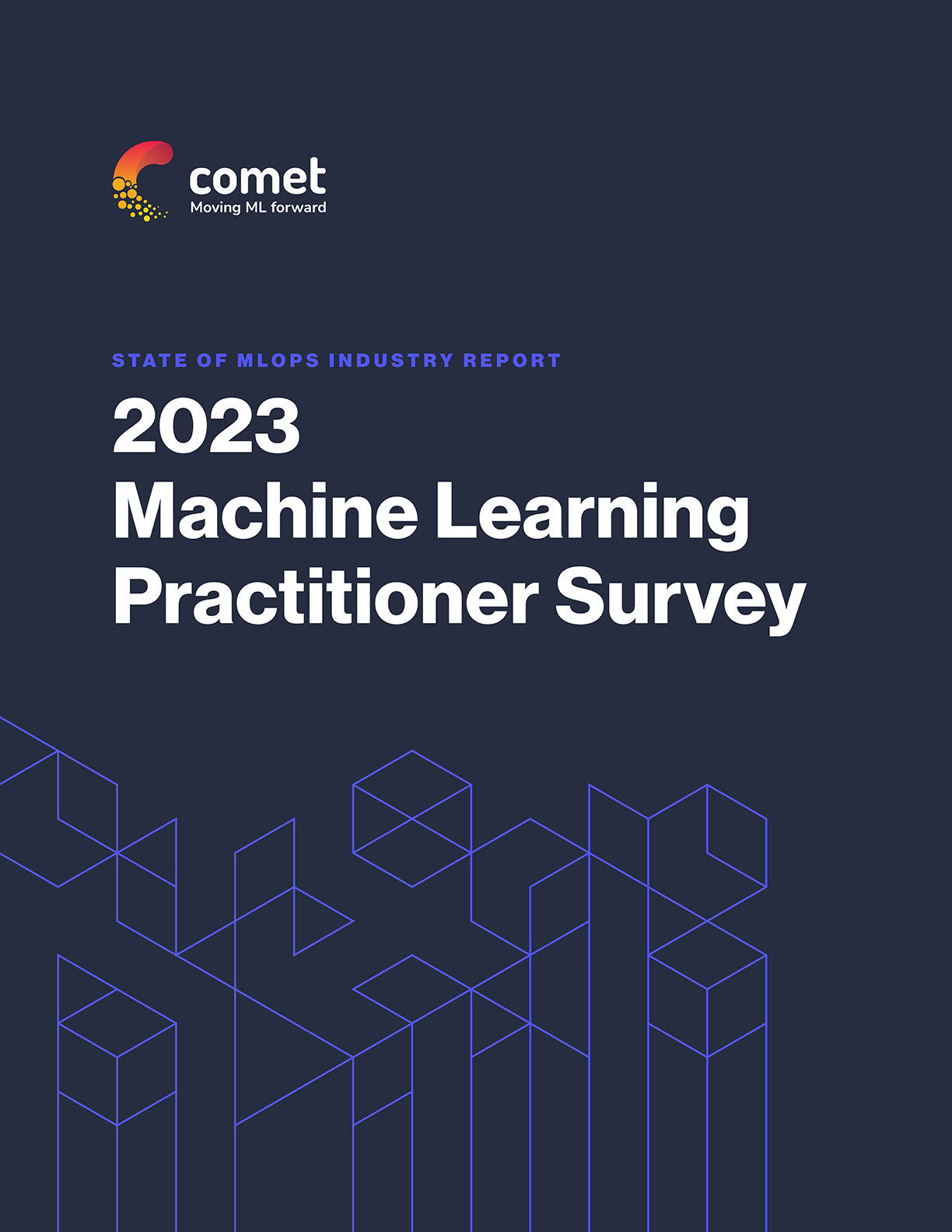 front cover of the 2023 machine learning practitioner survey