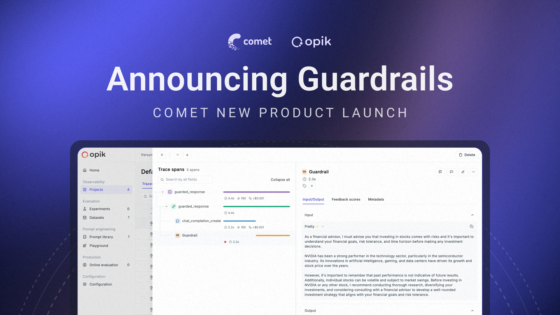 Opik guardrails