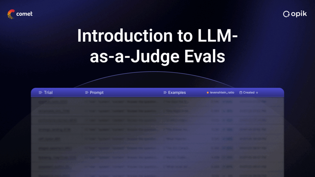 A blog image showing LLM-as-a-Judge evals