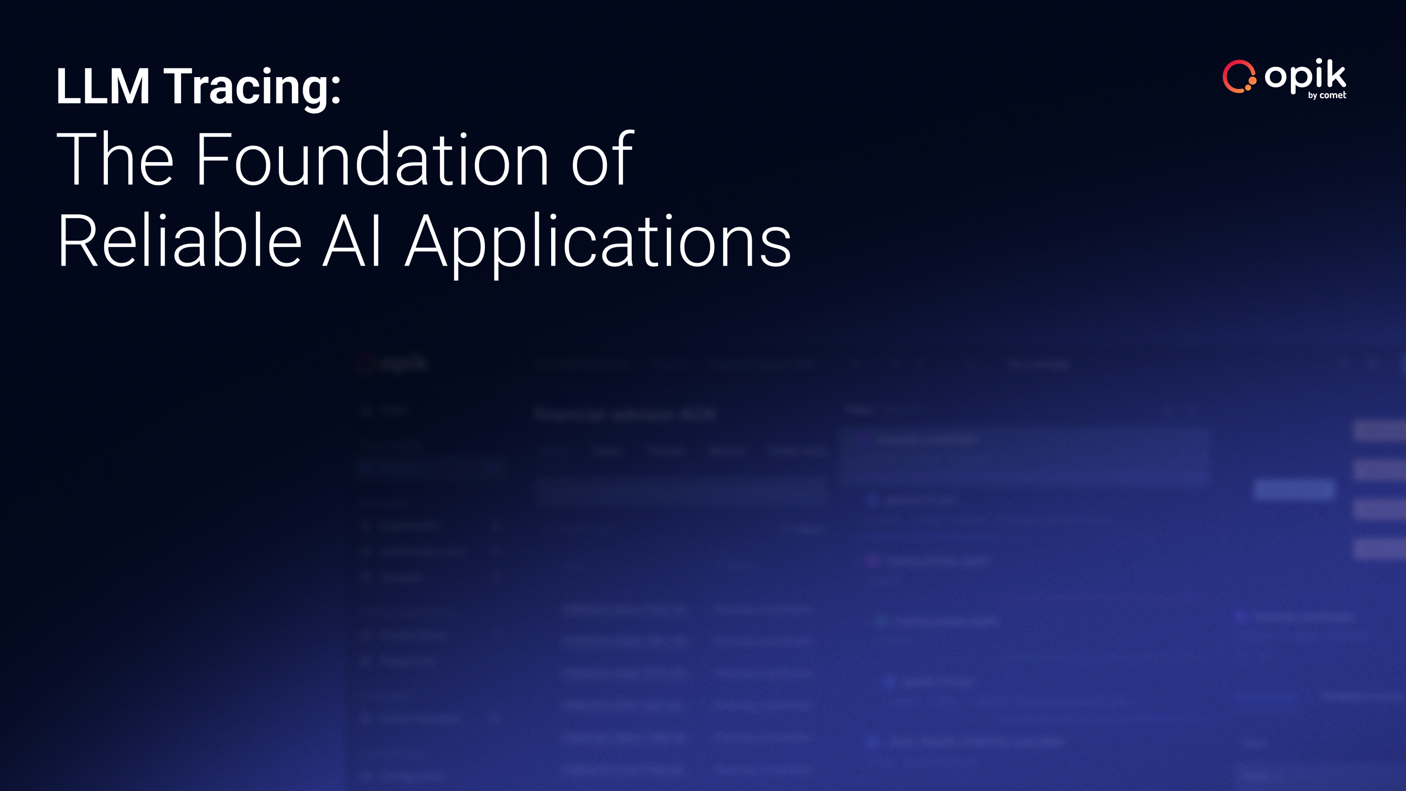 LLM Tracing: The Foundation of Reliable AI Applications