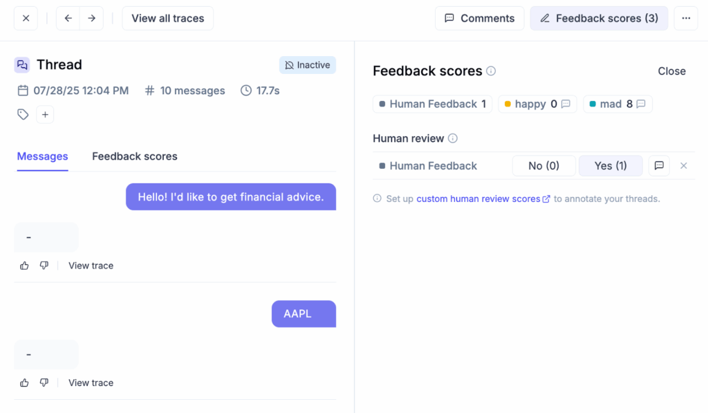 custom annotation metric example in opik