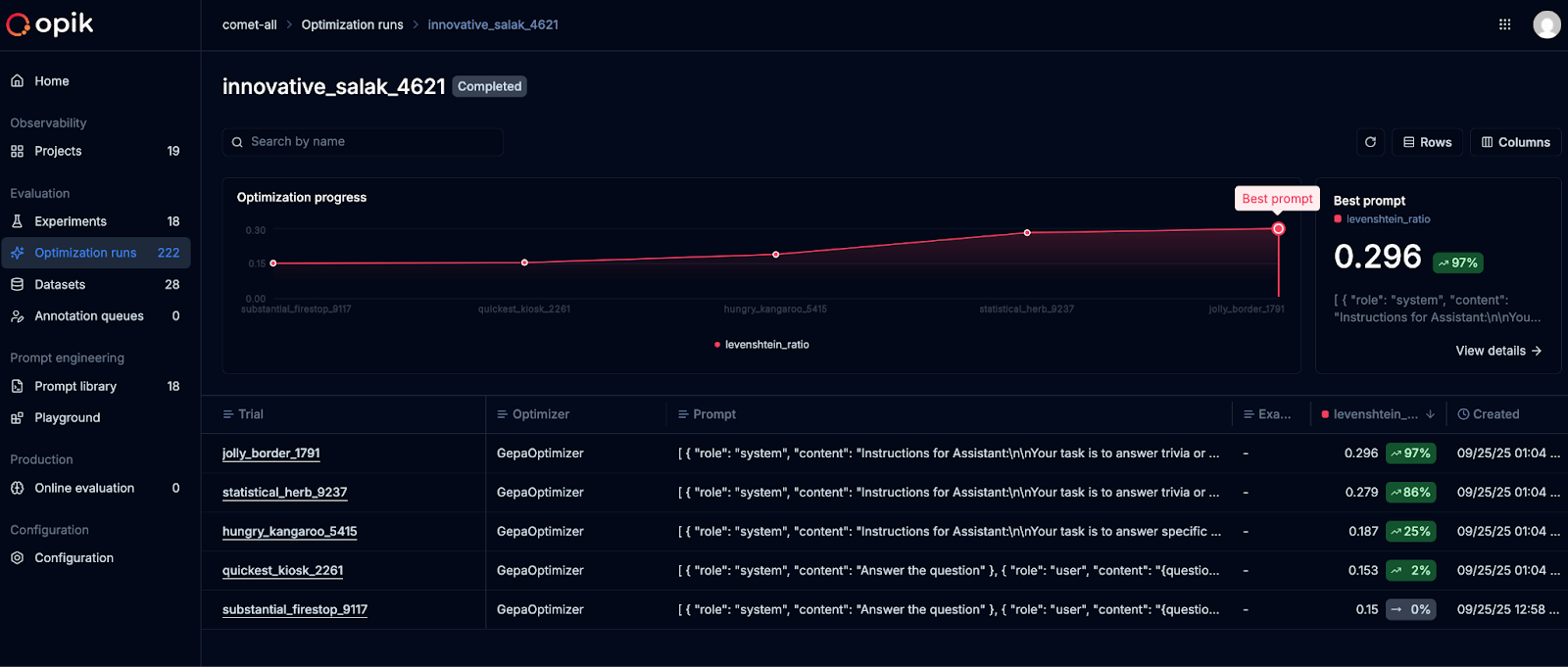 Opik Release Highlights: GEPA Agent Optimization, MCP Tool-Calling, and Automated Trace Analysis