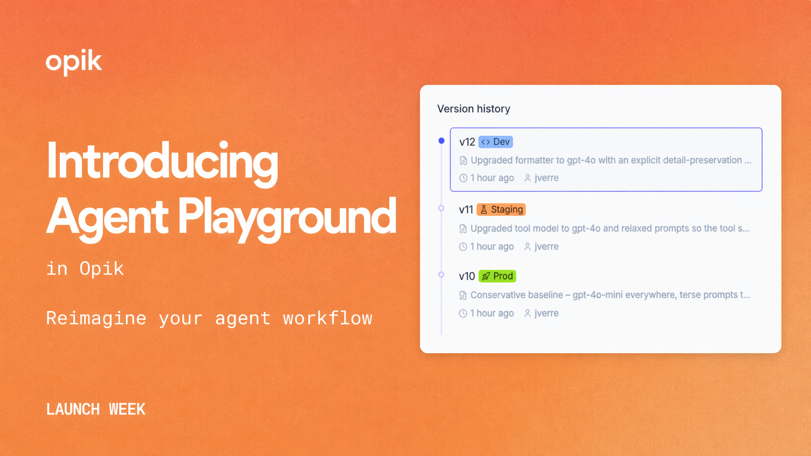 Introducing the Opik Agent Playground