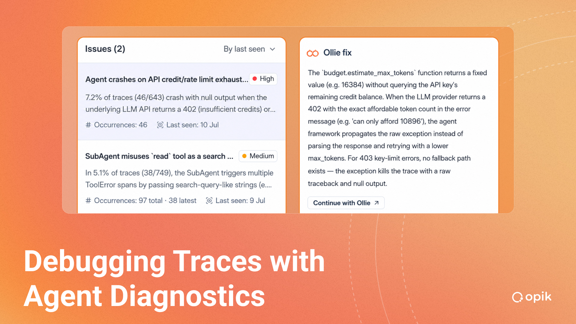 Beyond the Single Trace: How We Built Agent Diagnostics for Opik