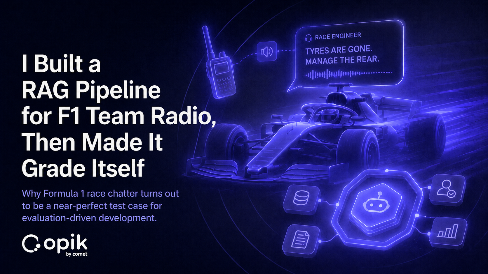 I Built a RAG Pipeline for F1 Team Radio, Then Made It Grade Itself