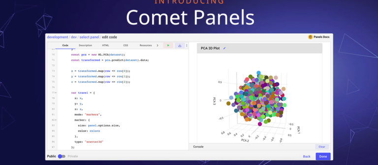 Comet Panels | Comet ML